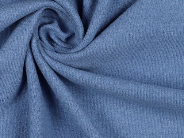 Jersey , brushed ( gebürstet) Rib Jersey bleu